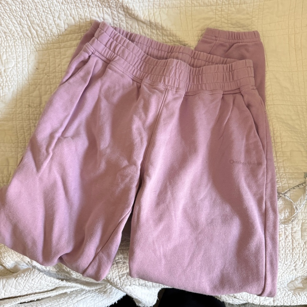 Outdoor Voices cotton terry Purple/Lilac Jogger Sweatpants